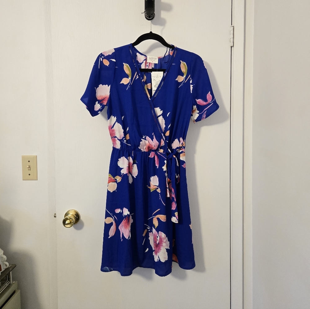 Floral Blue Dress - BNWT